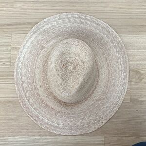 Lack Of Color Wide Brim Straw Sun Hat in Natural Tan